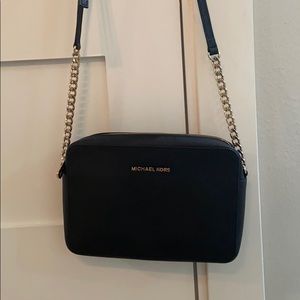 Michael Kors black crossbody handbag